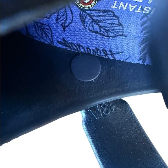 Martha Stewart Skechers Work Shoes Clogs Nevy Blue Rubber Size W8 - Picture 9 of 9